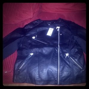 Faux leather jacket